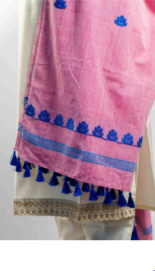 Wrap And Weft-Baby Pink Dupatta