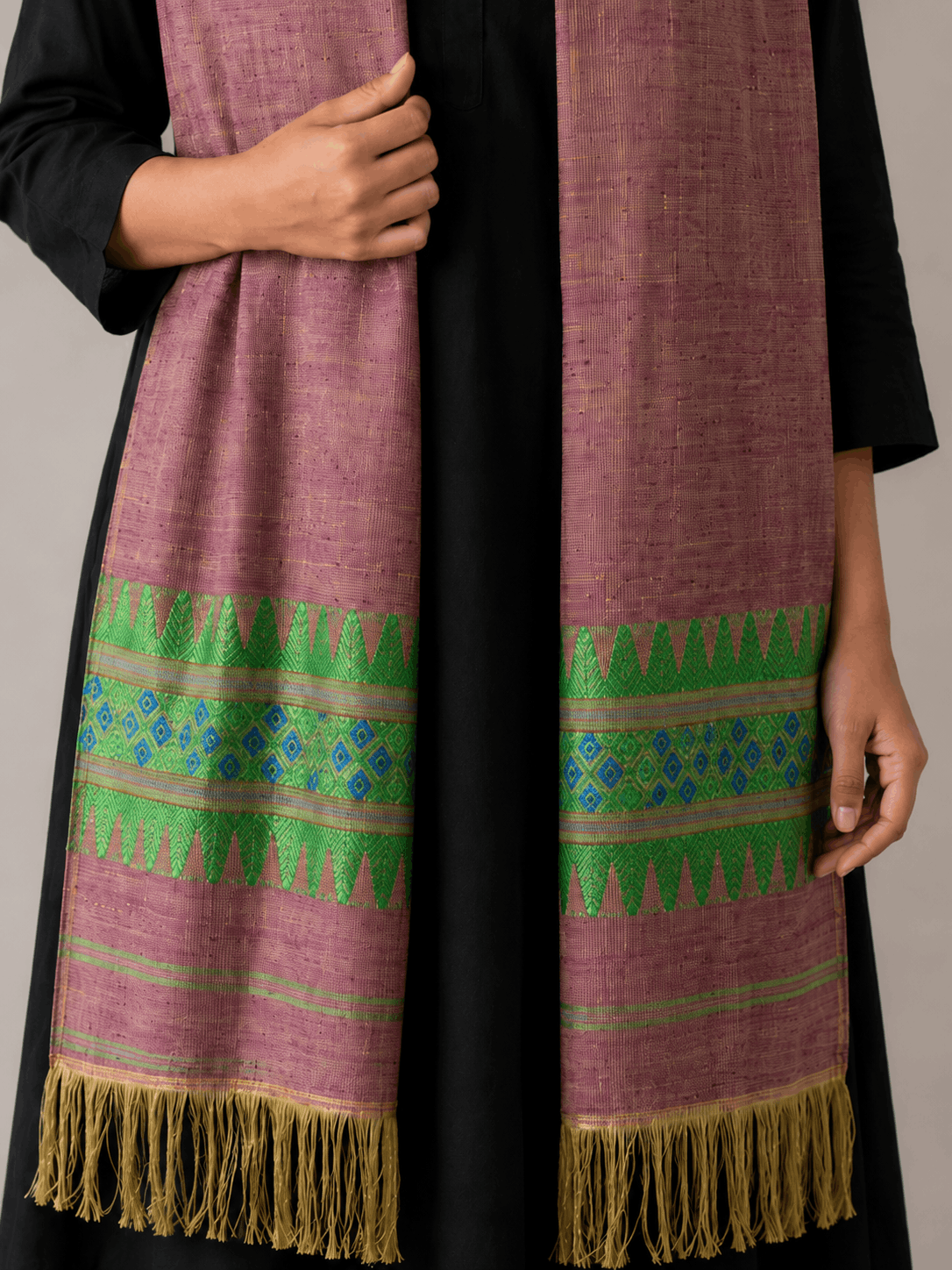 Cotton by Eri Stole Mauve thumbnail 2